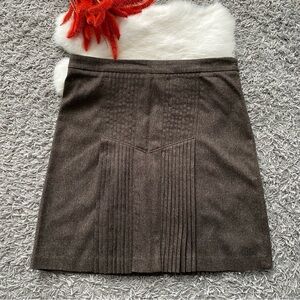 Club Monaco wool pleated skirt